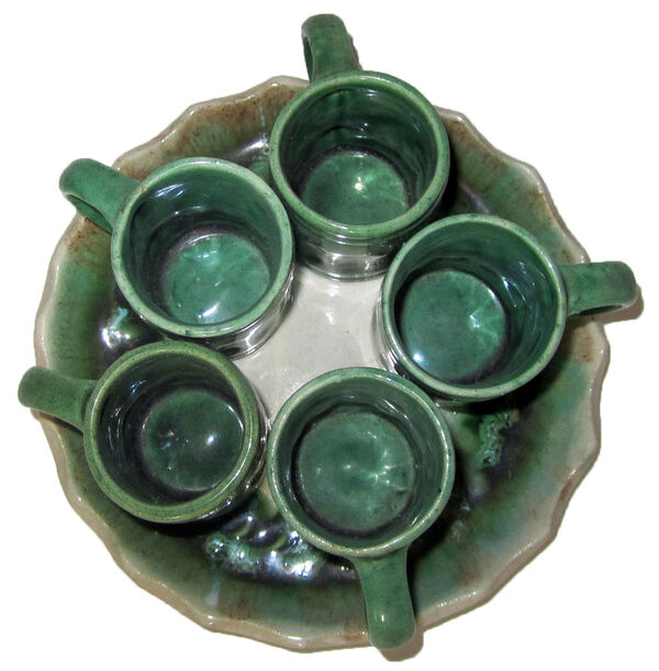 Conjunto de mini-canequinhas e Prato muito Antigas. Outros