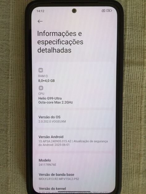Xiaomi redmi note 14 , 256 gb. Telemóveis