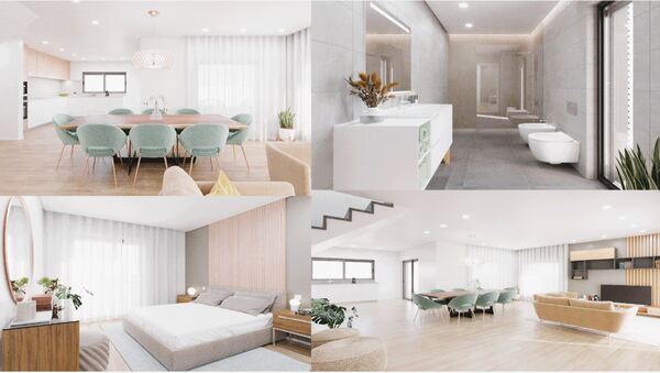 Moradia Térrea T2/ Viseu/ Projeto Chave na Mão. Casa e apartamentos para vender