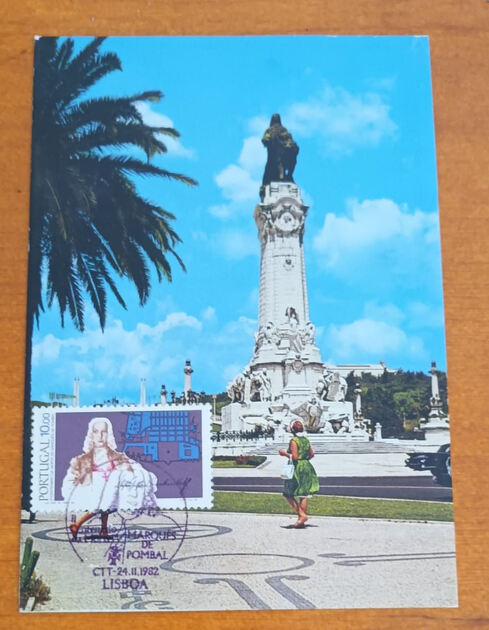 Postal Marquês de Pombal 1982. Selos