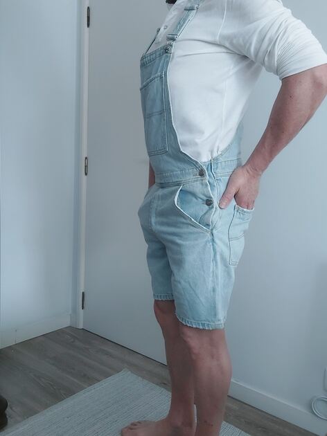 Jardineiras macacão – Bershka – tamanho M europeu . Outros Moda Homem