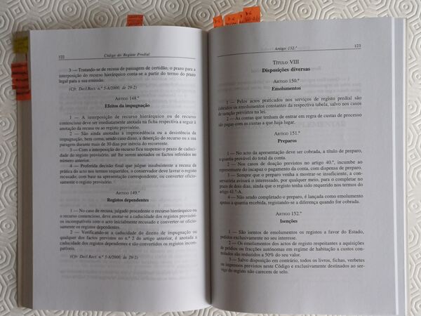 Código do Registo Predial, 2002 . Livros