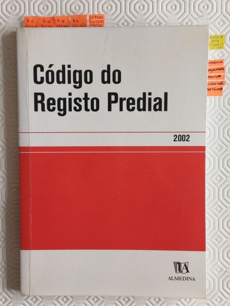 Código do Registo Predial, 2002 . Livros