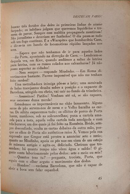 Destruam Paris! - Sven Hassel. Livros