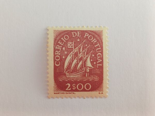 Filatelia Portugal - Caravela 2$00, 1943. Selos