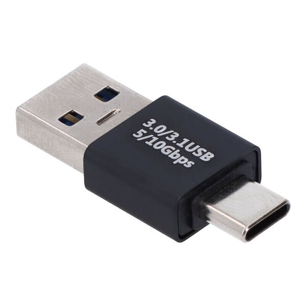 Adaptador USB 3.0 (macho) tipo C (macho) de 5 Gbps. Adaptadores