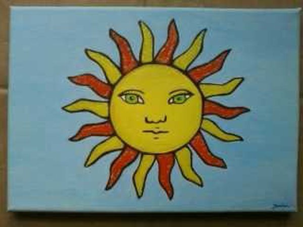Tela Decorativa Sol . Quadros