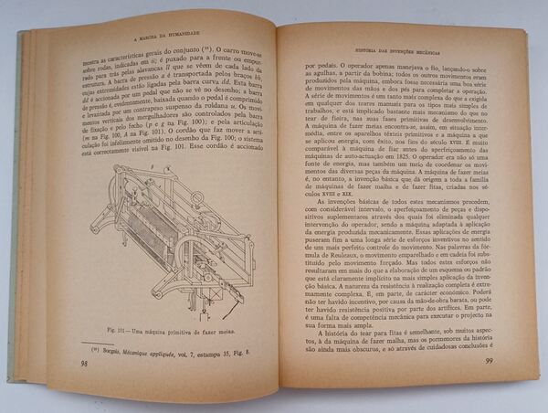 História das invenções mecânicas – 2 Volumes . Livros