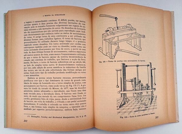 História das invenções mecânicas – 2 Volumes . Livros