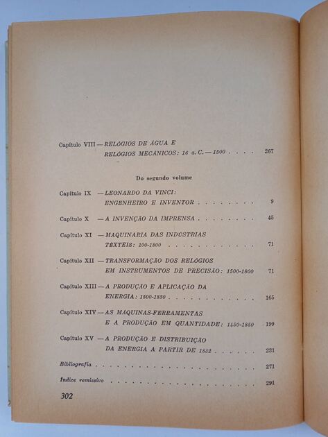 História das invenções mecânicas – 2 Volumes . Livros