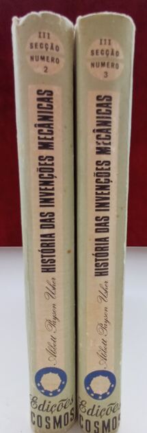 História das invenções mecânicas – 2 Volumes . Livros