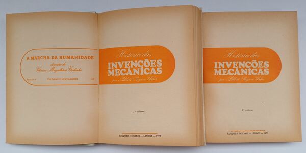 História das invenções mecânicas – 2 Volumes . Livros