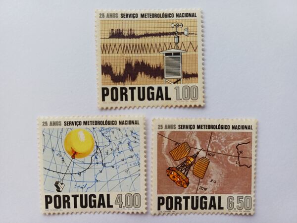 25º Aniv do Serviço Meteorológico Nacional, 1971. Selos