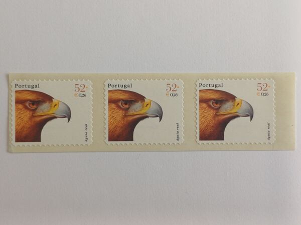 Aves de Portugal (1º grupo), 2000 Tira de 3 selos. Selos