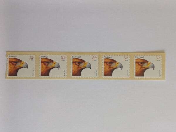 Aves de Portugal (1º grupo), 2000 Tira de 3 selos. Selos