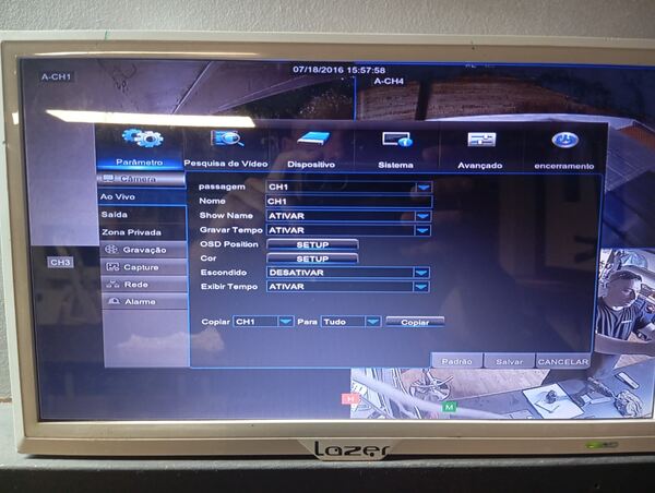 Kit CCTV Samsung. Câmeras de segurança