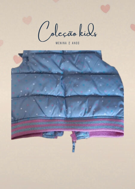 Colete de Inverno Menina- 24 a 36 Meses. Casacos