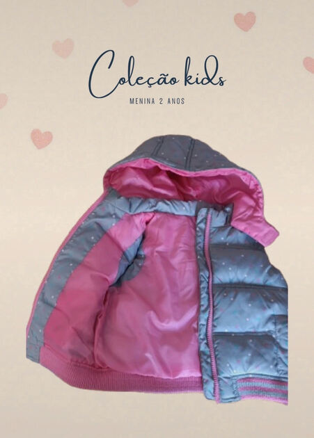 Colete de Inverno Menina- 24 a 36 Meses. Casacos
