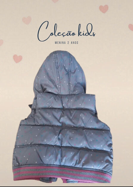 Colete de Inverno Menina- 24 a 36 Meses. Casacos