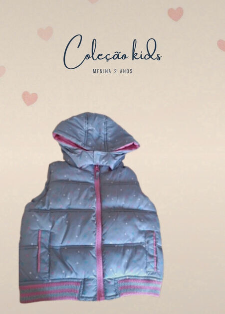 Colete de Inverno Menina- 24 a 36 Meses. Casacos
