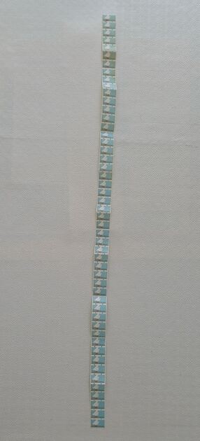 Tira de etiquetas Caravela Portuguesa sem taxa. Selos