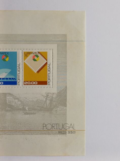 Bloco nº 19. Exposição Filatélica - Lubrapex 76. Selos