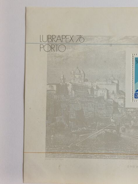 Bloco nº 19. Exposição Filatélica - Lubrapex 76. Selos