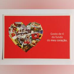 Postal CTT “Estás para sempre no meu coração 2008. Selos