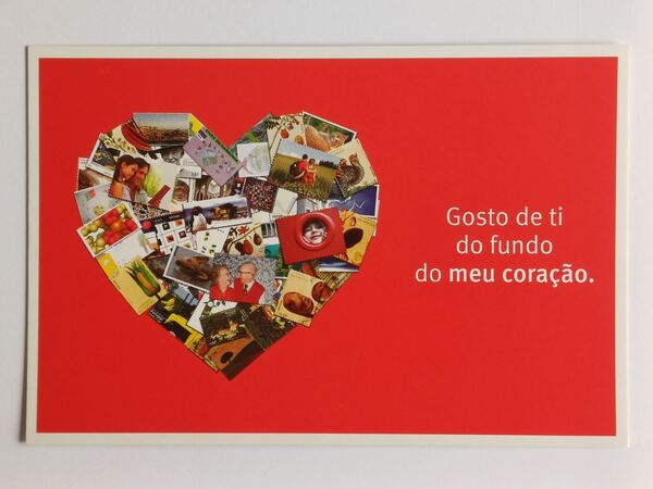 Postal CTT “Estás para sempre no meu coração 2008. Selos