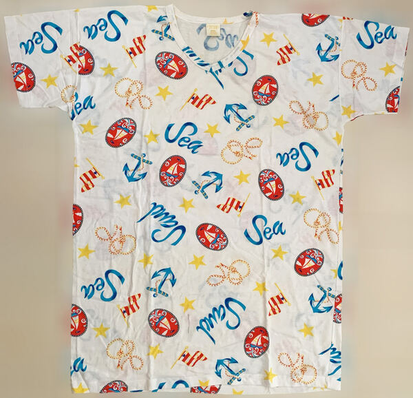 Túnica de Praia Estampada, como Nova. Kimono e ponchos