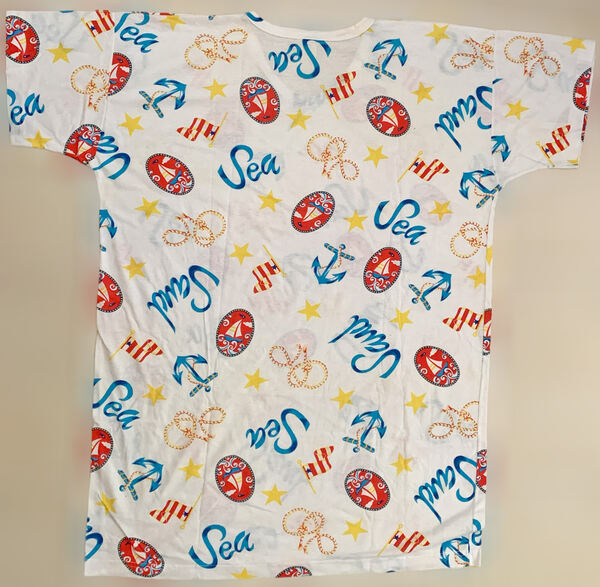 Túnica de Praia Estampada, como Nova. Kimono e ponchos