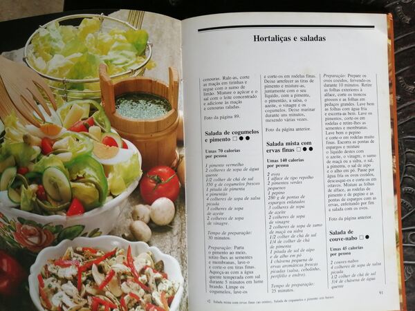 livro de receitas, cozinha mais saudavel - 1985. Alimentos e bebidas
