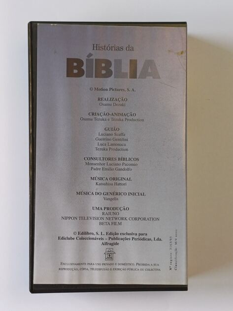 Cassete vídeo VHS Histórias da Biblia . Filmes e DVDs