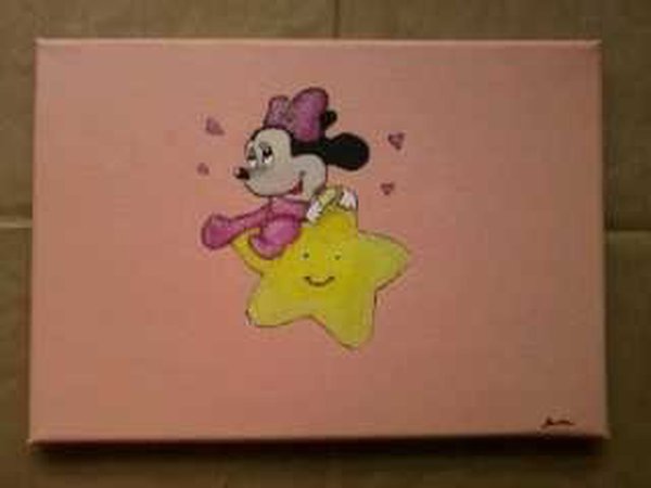 Tela Decorativa Minnie. Quadros