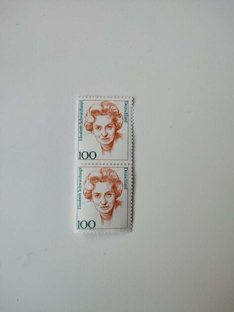 2 Selos 100 Elisabeth Schwarzhaupt Deutschland. Selos