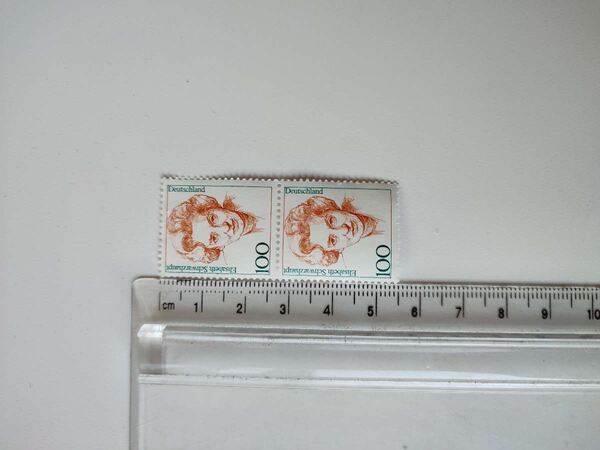 2 Selos 100 Elisabeth Schwarzhaupt Deutschland. Selos