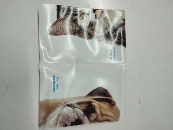 Porta Documentos do cão e gato. Animais