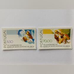 750º Aniv da morte de Santo António, 1981. Selos