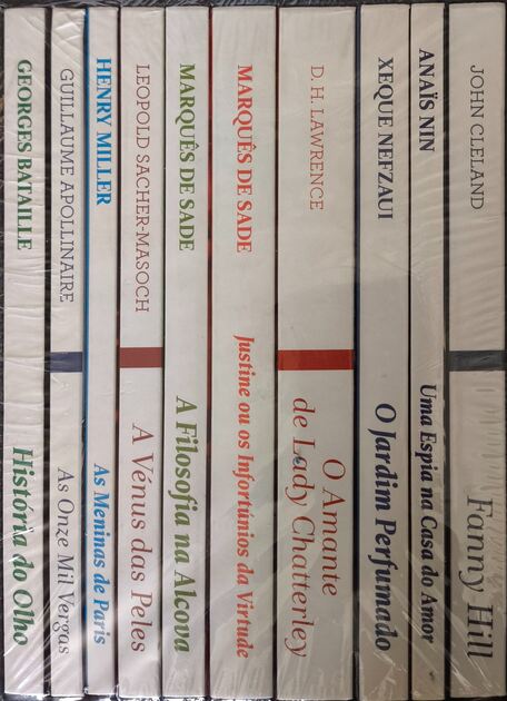 10 Livros Literatura Erótica (na caixa, selados). Livros
