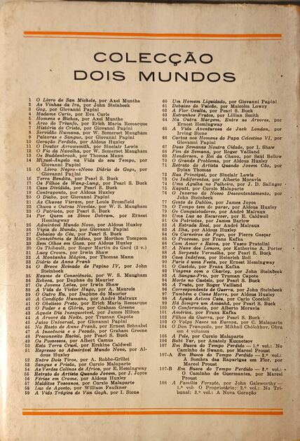 4 Livros da colecção Dois Mundos . Livros