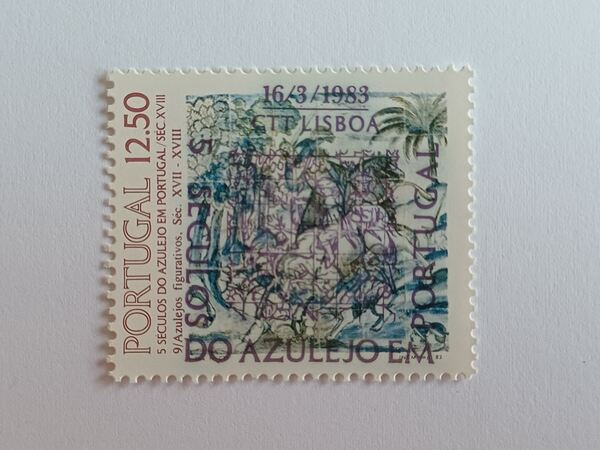 5 Séc Azulejo em Portugal com carimbo 1º dia circ. Selos