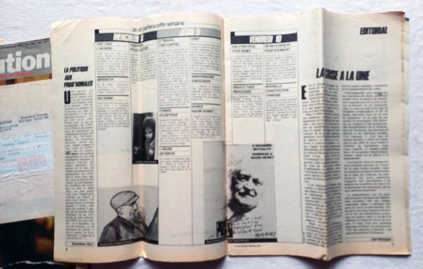 Revistas Révolution de 1982 dirigidas a Á. Cunhal. Revistas