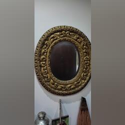 Espelho antigo. Espelhos. Loures. Oval Madeira De entrada Parede  Muito bom Antigo