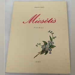 Miosótis (poemas) – Fernão Pires – 1986. Livros. Literatura nacional     Português Aceitável Capa mole