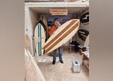 Prancha de surf de madeira para decoração . Outros Arte e Decoração