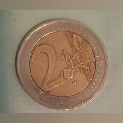 Moedas 2 euros . Moedas