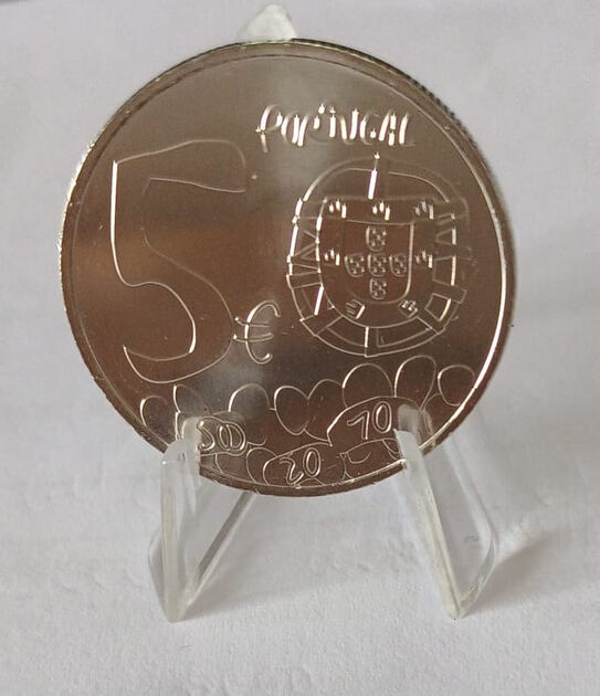 Moeda 5 Euros Portugal UNC 2024. Moedas