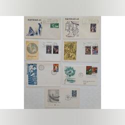 Filatelia - Lote de 8 FDC – Tema Natal. Selos
