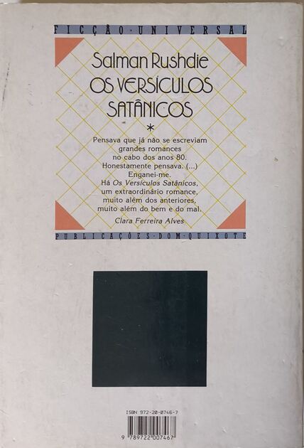 Os Versículos Satânicos - Salman Rushdie. Livros