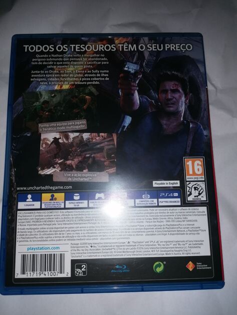 Uncharted 4 PS4 O Fim de um Ladrão . Videojogos